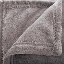 Atmosphera Plaid Doux Uni Flanel 125x150cm Gris