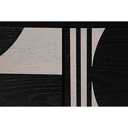 Alexandra House Living Table basse en MDF et métal noir et blanc 110 x 56 x 45 cm