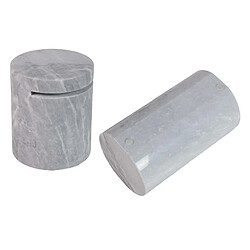 Alexandra House Living Table basse en acier inoxydable et marbre. Tucson 100 x 100 x 47 cm