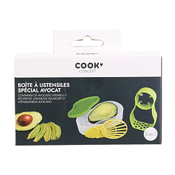 Avis Paris Prix Boîte à Ustensiles Avocat 15cm Transparent & Vert