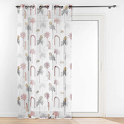 Paris Prix Rideau Voilage à Œillets Cocotis 140x240cm Multicolore