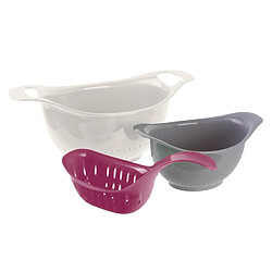 Paris Prix Lot de 3 Passoires Cooking 33cm Multicolore