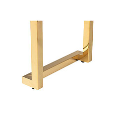 Alexandra House Living Table d'appoint en acier inoxydable Novosibirsk 55 x 55 x 60 cm