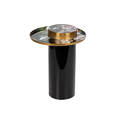 Alexandra House Living Table d'appoint en métal noir 41 x 41 x 54 cm