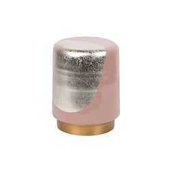 Alexandra House Living Tabouret/table d'appoint en métal rose 34 x 34 x 45 cm