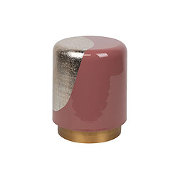 Alexandra House Living Tabouret/table d'appoint en métal, bordeaux, 34 x 34 x 45 cm