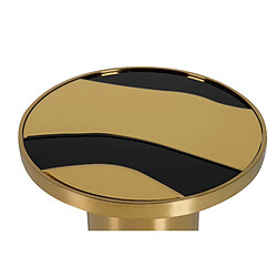 Alexandra House Living Table d'appoint en acier inoxydable doré 55 x 53 x 55 cm