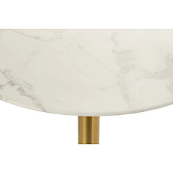 Avis Alexandra house living Table à manger marbre - Or et blanc