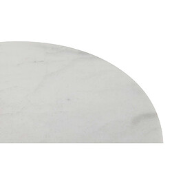 Alexandra House Living Lot de 2 tables gigognes blanc/noir 60 x 60 x 41 cm et 50 x 50 x 38 cm