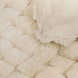 Atmosphera Plaid XL Imitation Fourrure Adriel 180x230cm Beige