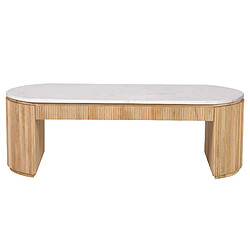 Alexandra house living Table basse Tyla - Marron et blanc