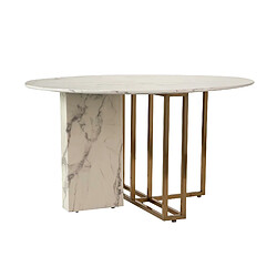 Alexandra house living Table à manger marbre - Multicolore