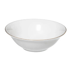 Secret De Gourmet Saladier en Porcelaine Petit Salon 22cm Blanc