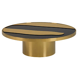 Alexandra House Living Table basse en acier inoxydable doré 100 x 100 x 33 cm