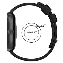 INF Bracelet en silicone pour montre Redmi 4 Black
