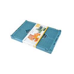 Paris prix Cagette de rangement pliable - Bleu minéral pas cher