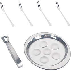 Vendos85 Service à escargots inox 6 pièces – Four et maison