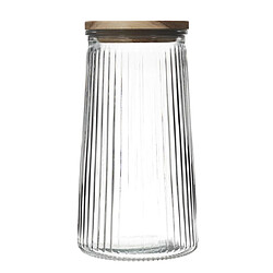 Paris Prix Bocal en Verre Design Acacia 130cl Transparent