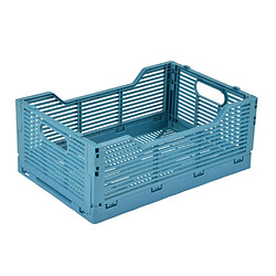 Paris prix Cagette de rangement pliante - Bleu minéral