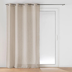 Paris Prix Rideau Voilage à Œillets Cloris 140x280cm Taupe
