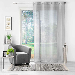 Acheter Douceur D'Interieur Rideau Voilage à Œillets Castille 140x240cm Gris