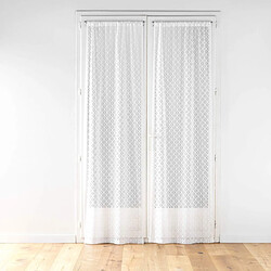 Paris Prix Paire de Voilages Maille Odilia 70x240cm Blanc