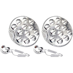Vendos85 Set inox pour escargots et fruits de mer durable