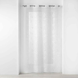 Paris Prix Rideau Voilage à Œillets Hoops 140x240cm Blanc
