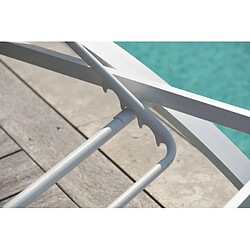 Acheter Paris prix Lot de 2 bains de soleil - Blanc