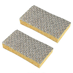 Paris Prix Lot de 2 Éponges Non Rayantes 11cm Argent