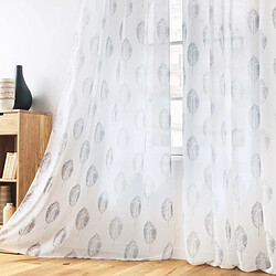 Acheter Douceur D'Interieur Rideau Voilage à Œillets Indila 140x240cm Blanc