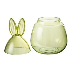 Paris Prix Bocal Design en Verre Lapin 34cm Vert