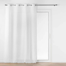Paris Prix Rideau Voilage Jacquard Ophelia 140x280cm Blanc