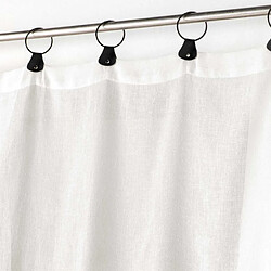 Paris Prix Rideau Voilage à Anneaux Linka 140x240cm Blanc