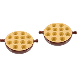 Vendos85 Plat à escargots en céramique 6/12 cavités avec poignées