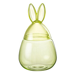 Paris Prix Bocal Design en Verre Lapin 34cm Vert