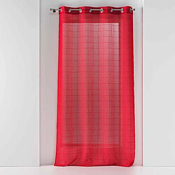Paris Prix Rideau Voilage à Œillets Eulalie 140x240cm Rouge