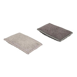 Five Simply Smart Lot de 2 Éponges Réutilisables Microfibre 13cm Gris
