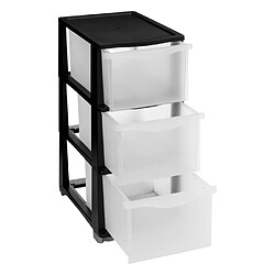 Five Simply Smart Tour de Rangement 3 Tiroirs Tom 63cm Noir