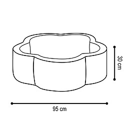 Avis 1001jouets Piscine sèche 95x30 + 200 balles rose