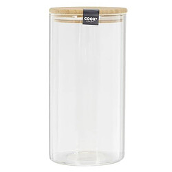 Paris Prix Bocal en Verre Bambou 1,2L Transparent