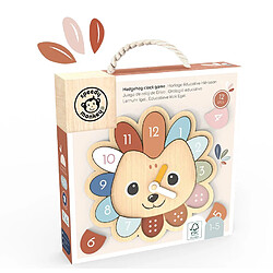 1001jouets Horloge educative Herisson en bois