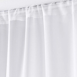 Paris Prix Paire de Voilages Passe-Tringle Voiline 70x200cm Blanc
