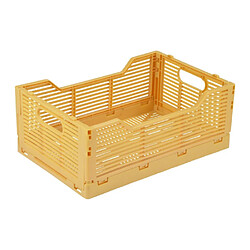 Paris Prix Cagette Pliable & Empilable Emilie 40cm Ocre