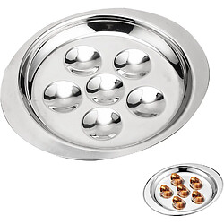 Vendos85 Plaque à Escargots 6 Trous Inox Durable