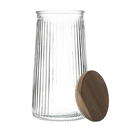 Paris Prix Bocal en Verre Design Acacia 130cl Transparent