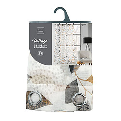 Douceur D'Interieur Rideau Voilage à Œillets Vahine 140x240cm Multicolore pas cher