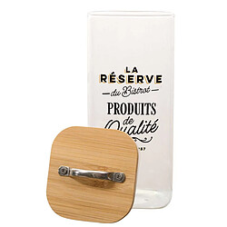 Paris Prix Bocal de Conservation en Verre Bistrot 1,5L Transparent