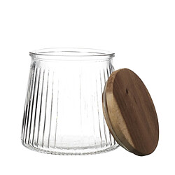 Paris Prix Bocal en Verre Design Acacia 65cl Transparent