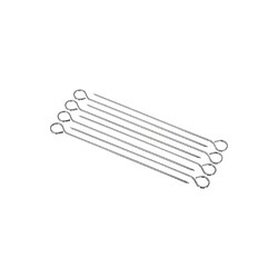 Lot de 8 Piques à Brochettes Neka 27cm Argent
